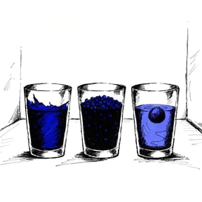 三個玻璃杯